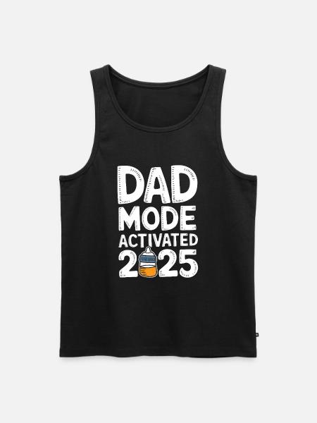 Dad Mode Activated 2025 - Men's Premium Organic Tank Top - black