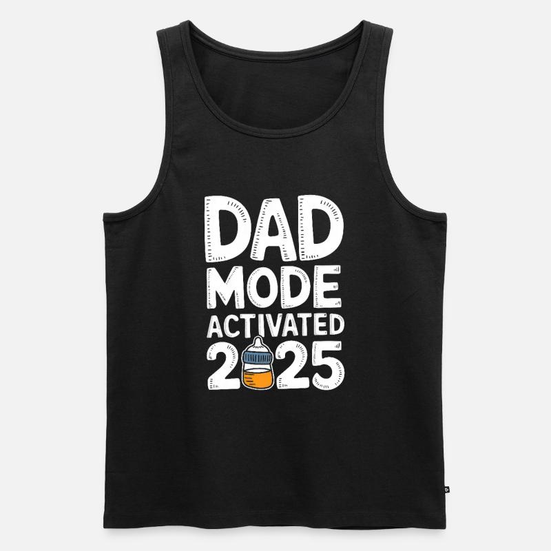 Dad Mode Activated 2025 - Men's Premium Organic Tank Top - black