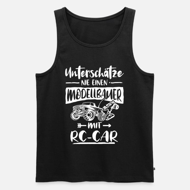 Modellbauer RC Unterschaetze Mann - Männer Premium Bio Tank Top - Schwarz