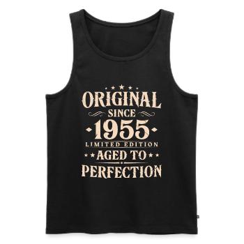 Original Since 1955 Vintage Cadeau d’anniversaire - Débardeur bio Premium Homme - noir - Devant - Michal (187cm)