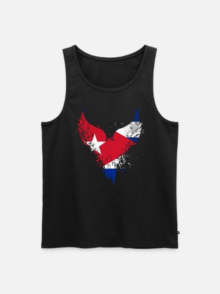 Cuba Flag - Men's Premium Organic Tank Top - black