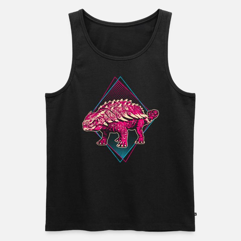 Ankylosaurus Dinosaurier - Männer Premium Bio Tank Top - Schwarz