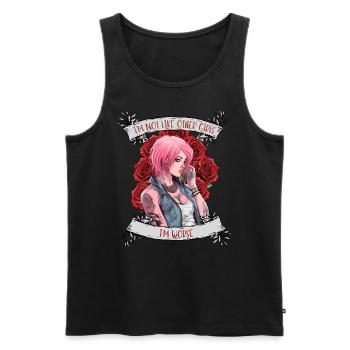 I'm not like other women, I'm worse - Men's Premium Organic Tank Top - black - Front - Michal (187cm)