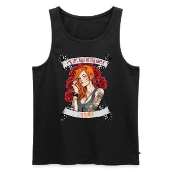 I'm not like other women, I'm worse - Men's Premium Organic Tank Top - black - Front - Michal (187cm)