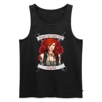 I'm not like other women, I'm worse - Men's Premium Organic Tank Top - black - Front - Michal (187cm)