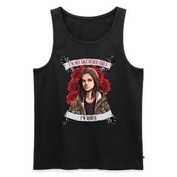 I'm not like other women, I'm worse - Men's Premium Organic Tank Top - black - Front - Michal (187cm)