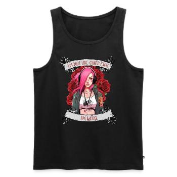 I'm not like other women, I'm worse - Men's Premium Organic Tank Top - black - Front - Michal (187cm)