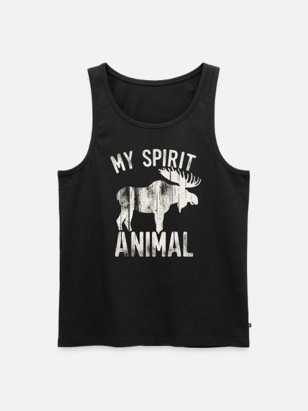 Moose - My Soul Animal - Men's Premium Organic Tank Top - black