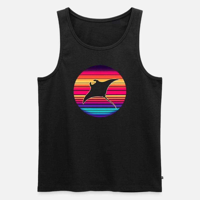 Mantarochen - Männer Premium Bio Tank Top - Schwarz