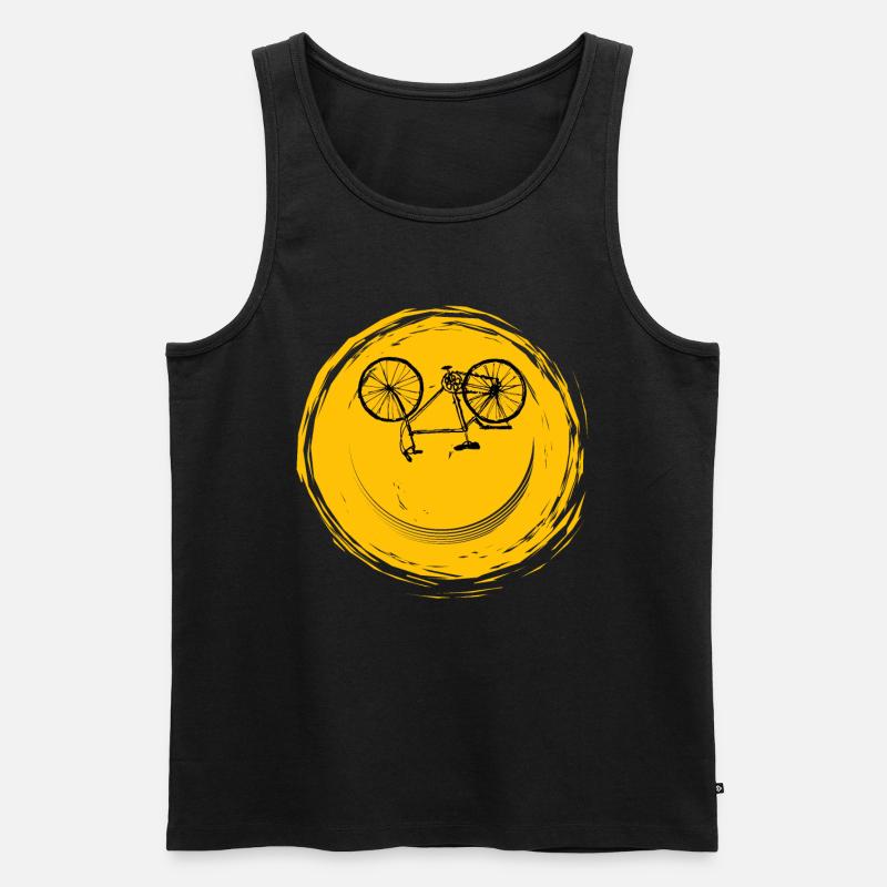 Fahrrad gesicht - Männer Premium Bio Tank Top - Schwarz
