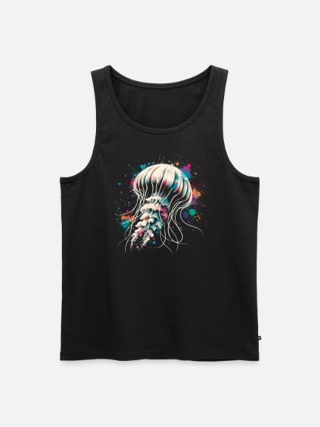 Jellyfish - Men's Premium Organic Tank Top - black