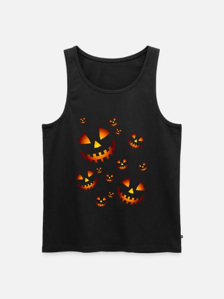 Kürbissen - Männer Premium Bio Tank Top - Schwarz