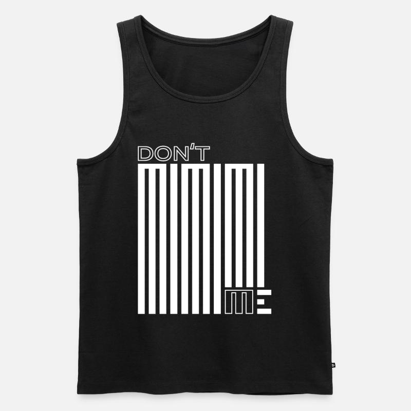 Stop Mimimi – Machen, statt Jammern - Männer Premium Bio Tank Top - Schwarz