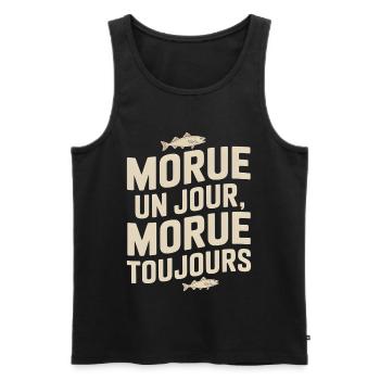 Once cod Cod - Men's Premium Organic Tank Top - black - Front - AI Model Male 178 light (178cm)
