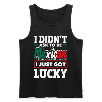 Mexiko Stolz & Heimat Mexikaner Mexico Flagge - Männer Premium Bio Tank Top - Schwarz - Vorne - Michal (187cm)