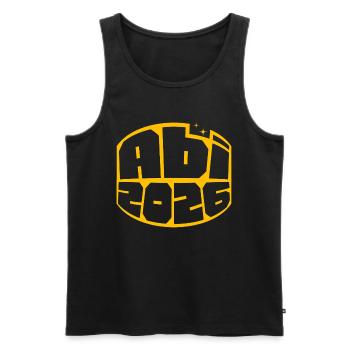 ABI 2026 – Der Abschluss kann kommen - Männer Premium Bio Tank Top - Schwarz - Vorne - AI Model Male 178 light (178cm)