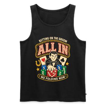 All In Poker and Casino - Men's Premium Organic Tank Top - black - Front - Michal (187cm)