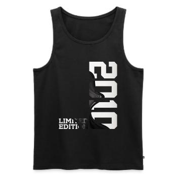 LIMITED EDITION 2010 16. GEBURTSTAG - Männer Premium Bio Tank Top - Schwarz - Vorne - Michal (187cm)
