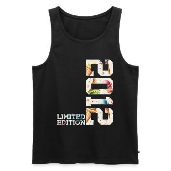 SOMMER LIMITED EDITION 2012 EIS 14. GEBURTSTAG - Männer Premium Bio Tank Top - Schwarz - Vorne - Michal (187cm)