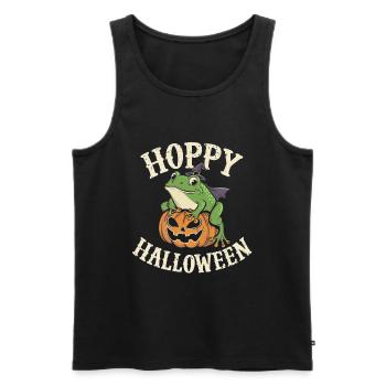 Hoppy Halloween - Men's Premium Organic Tank Top - black - Front - AI Model Male 178 light (178cm)
