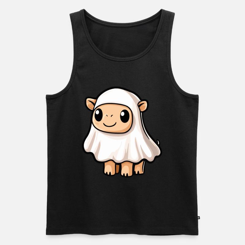 Kamel Halloween Lustig Geist - Männer Premium Bio Tank Top - Schwarz