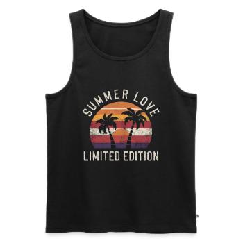 Summer Love Limited Edition - Männer Premium Bio Tank Top - Schwarz - Vorne - Michal (187cm)