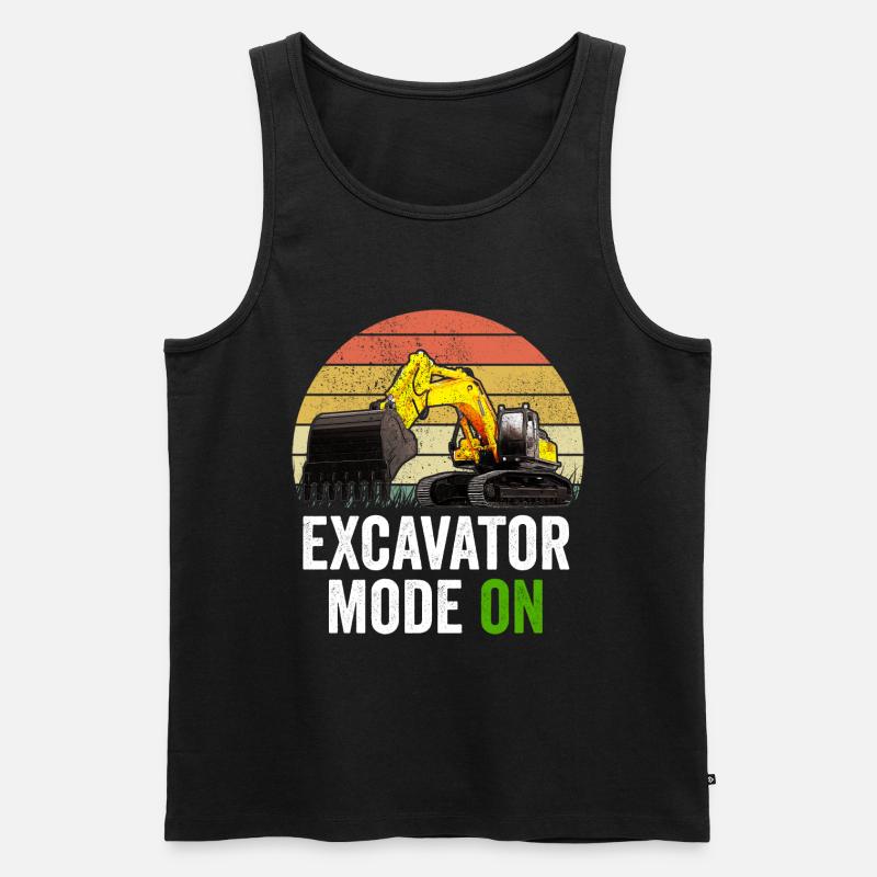 Baggerfahrer Baggerfahrer - Männer Premium Bio Tank Top - Schwarz
