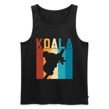 Koala - Débardeur bio Premium Homme - noir - Devant - Michal (187cm)