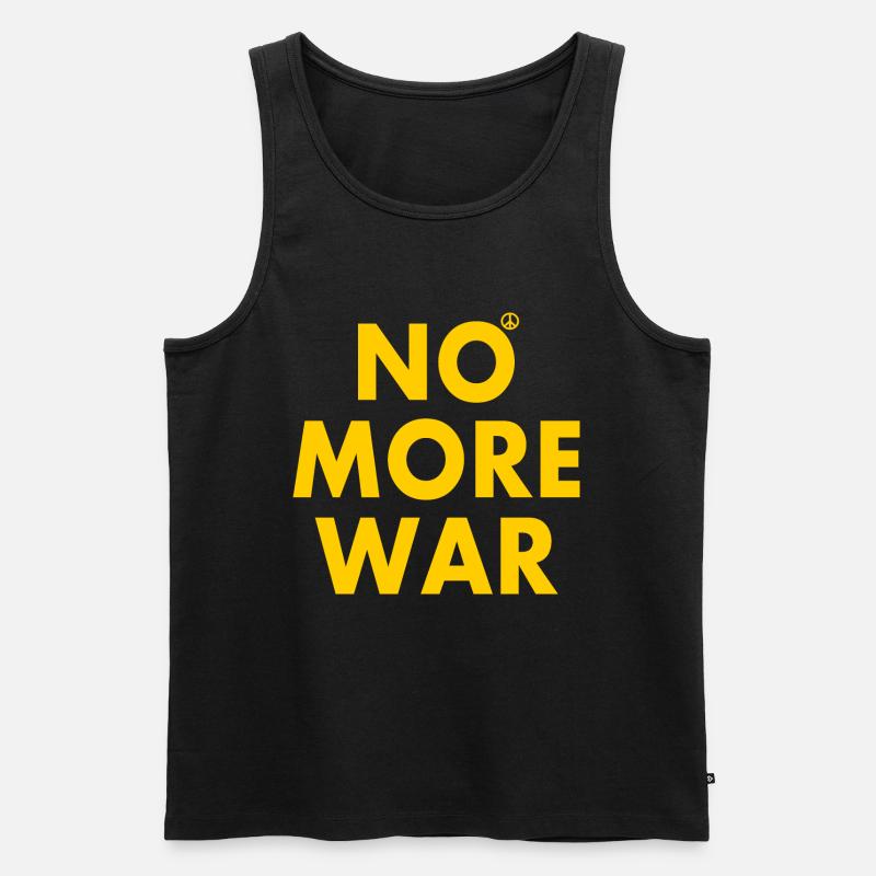 No more war - Männer Premium Bio Tank Top - Schwarz