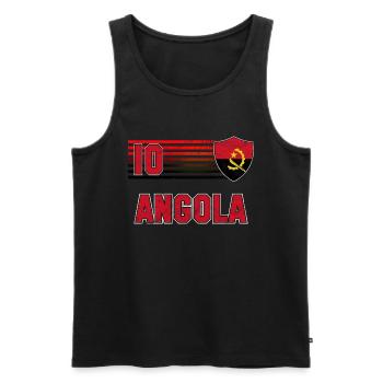 Angola Fußball Mannschaft - Männer Premium Bio Tank Top - Schwarz - Vorne - AI Model Male 178 light (178cm)