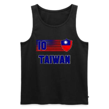 Équipe de Taïwan de football - Débardeur bio Premium Homme - noir - Devant - Michal (187cm)