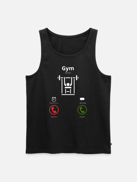 Le gymnase m’appelle - Débardeur bio Premium Homme - noir