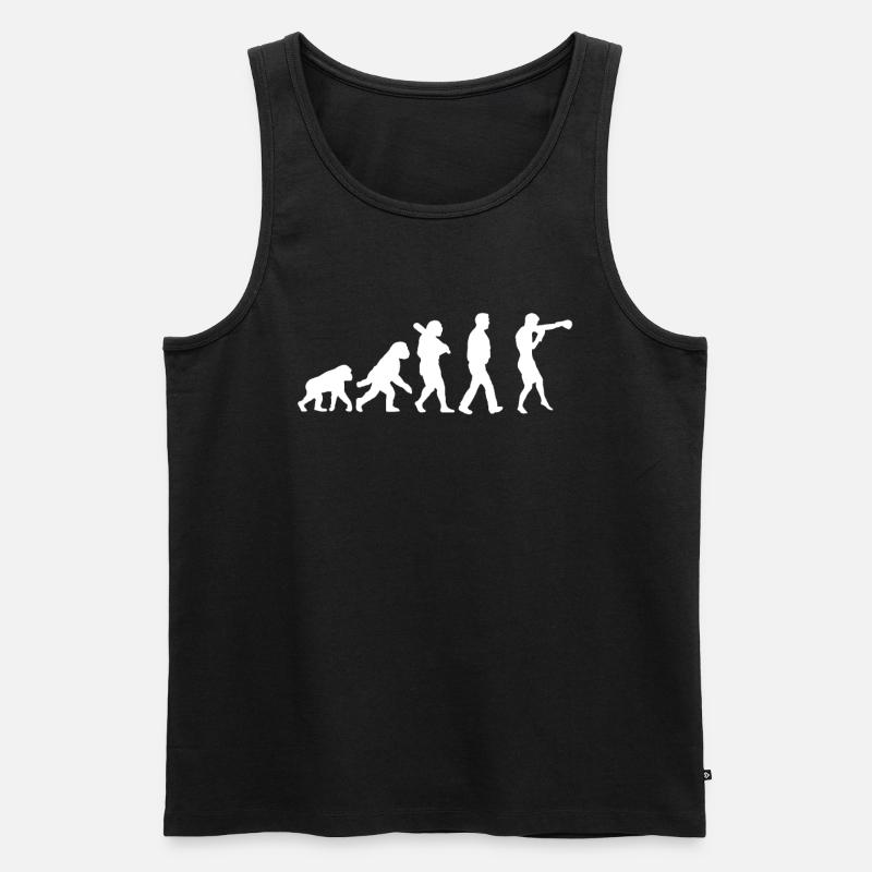 Udvikling af boksning - Herre Premium økologisk tanktop - sort