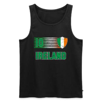 Ireland Football Team - Men's Premium Organic Tank Top - black - Front - Michal (187cm)