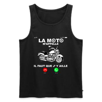 Moto Motard cadeau Marrant - Débardeur bio Premium Homme - charbon - Devant - Alexander (188cm)