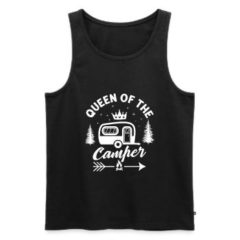 Queen of the Camper - Men's Premium Organic Tank Top - black - Front - AI Model Male 178 light (178cm)