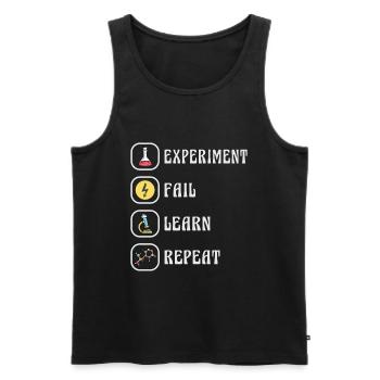 Wissenschaft Physik Chemie Experiment - Männer Premium Bio Tank Top - Schwarz - Vorne - AI Model Male 178 light (178cm)
