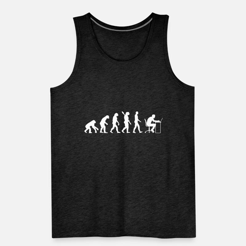 Computer Scientist - Human Evolution / Darwin Men's Premium Organic Tank Top