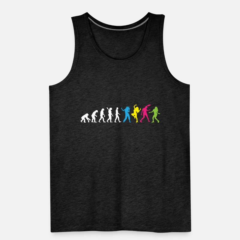 Aerobic / Tanzen - Evolution des Menschen / Darwin Männer Premium Bio Tank Top