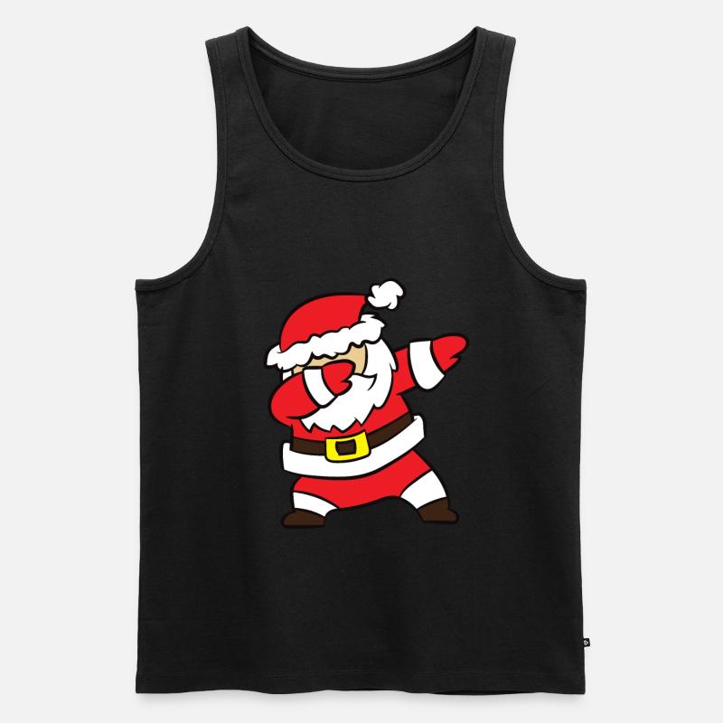 Weihnachtsmann - DAB, dabben, dabbing, tanz - Männer Premium Bio Tank Top - Schwarz