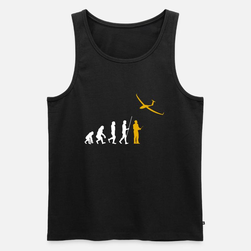 Evolution RC Segelflugzeug Ferngesteuert Modellbau - Männer Premium Bio Tank Top - Schwarz