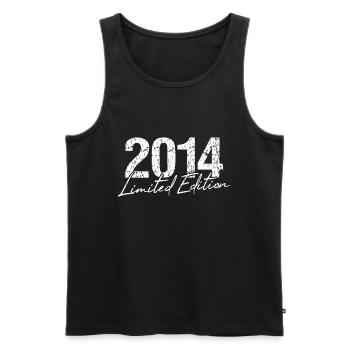 Birthday 2014 Limited Edition Gift Used Cool - Men's Premium Organic Tank Top - black - Front - Michal (187cm)