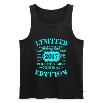 Birthday 2017 Limited Edition Gift Used Cool - Men's Premium Organic Tank Top - black - Front - Michal (187cm)