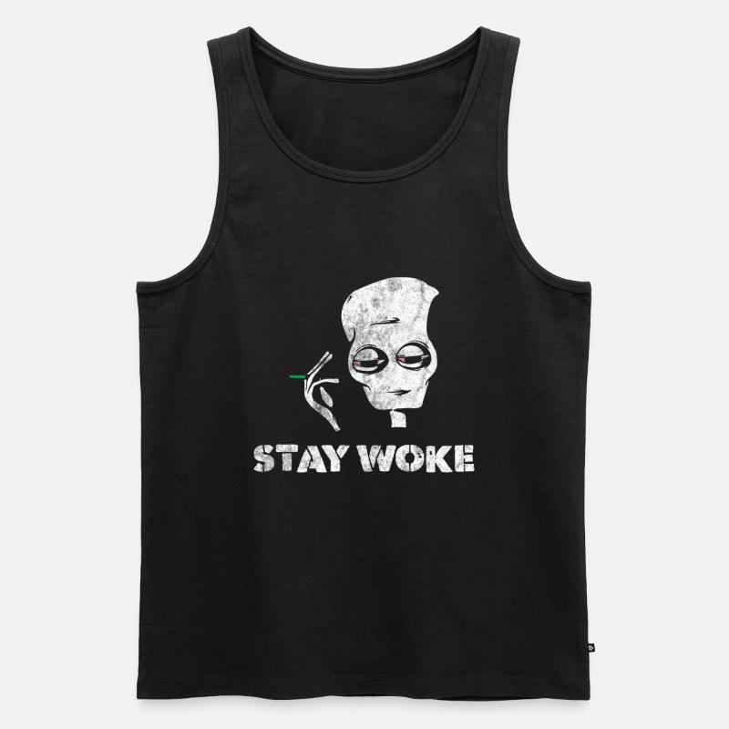 Alien - Männer Premium Bio Tank Top - Schwarz