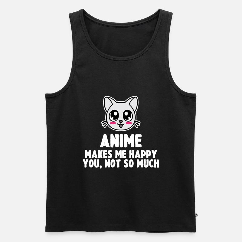 Anime - Männer Premium Bio Tank Top - Schwarz