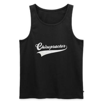 Chiropraktiker - Männer Premium Bio Tank Top - Schwarz - Vorne - AI Model Male 178 light (178cm)