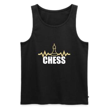 Schach - Männer Premium Bio Tank Top - Schwarz - Vorne - Michal (187cm)