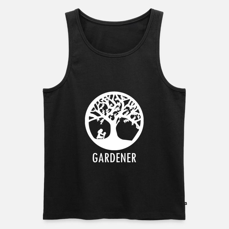 Gartenarbeit - Männer Premium Bio Tank Top - Schwarz