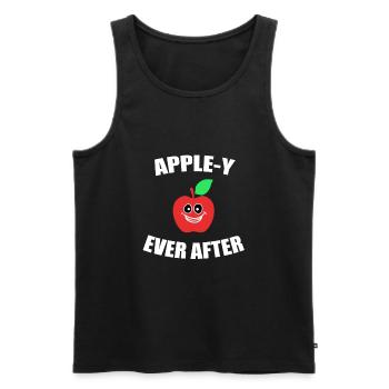 Apfel - Männer Premium Bio Tank Top - Schwarz - Vorne - Michal (187cm)