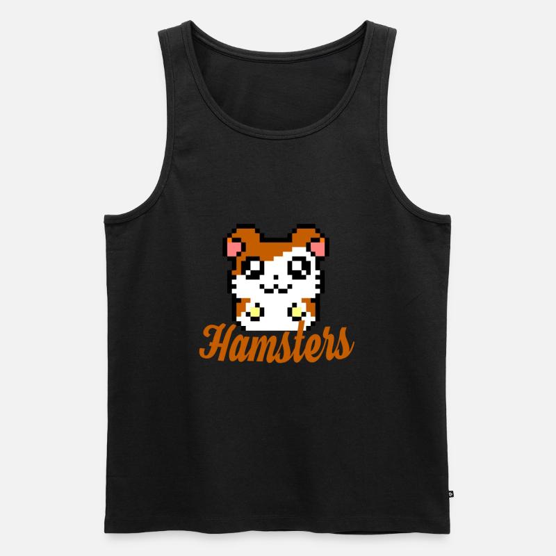Hamster - Männer Premium Bio Tank Top - Schwarz
